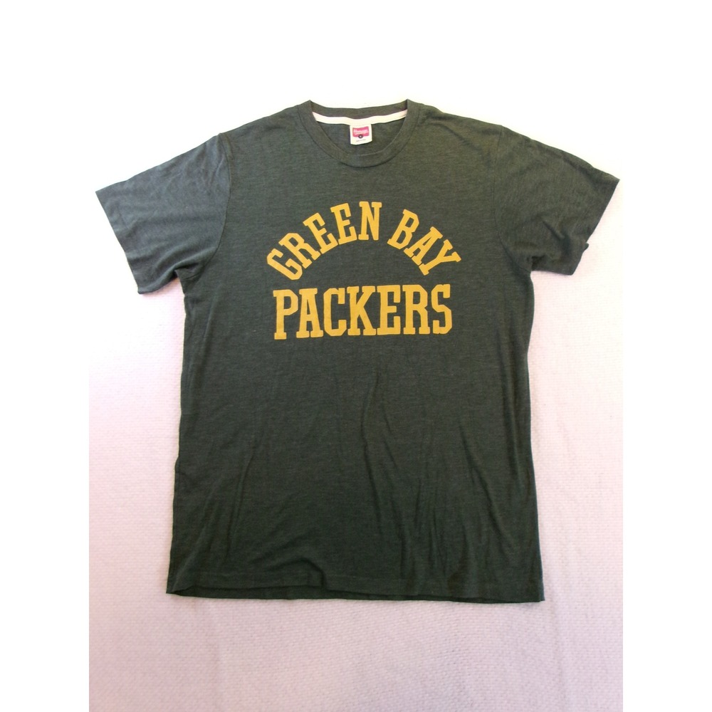Homage Green Bay Packers Mens T-Shirt Large Heather Green NFL Football Tee